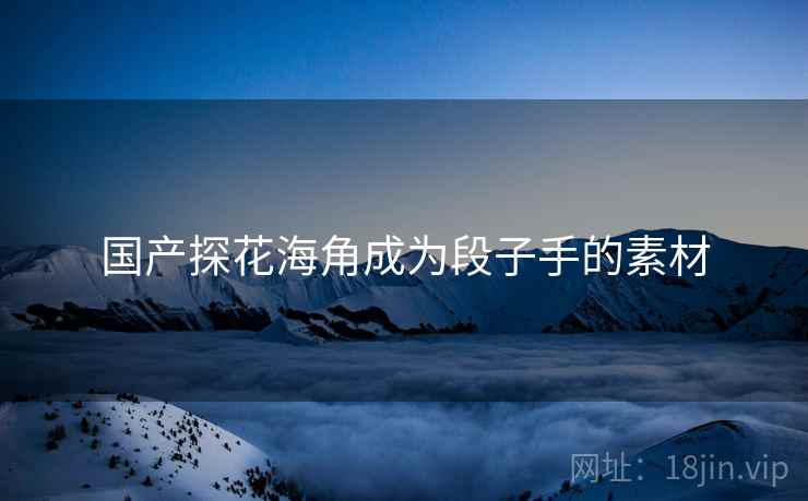 国产探花海角成为段子手的素材