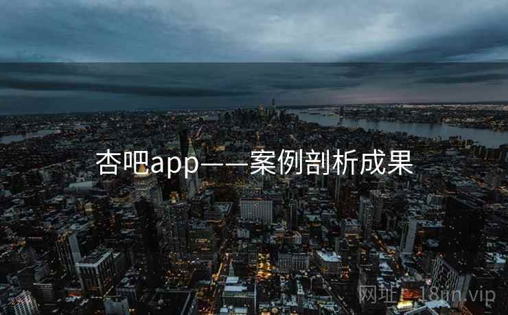 杏吧app——案例剖析成果