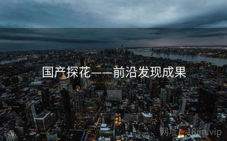 国产探花——前沿发现成果