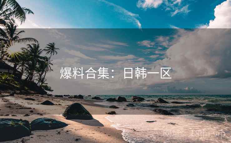 爆料合集：日韩一区